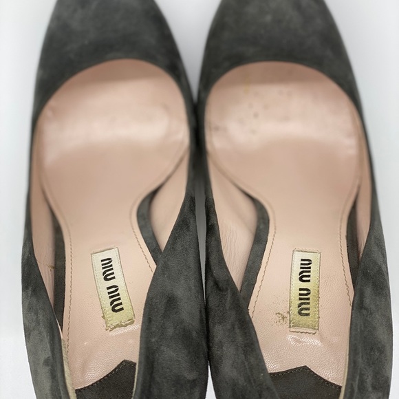 Miu Miu Suede Platform Heels - Picture 4 of 5
